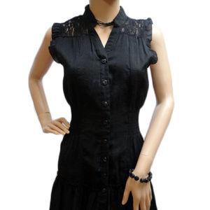 Short "Jumper" Style Black Dress